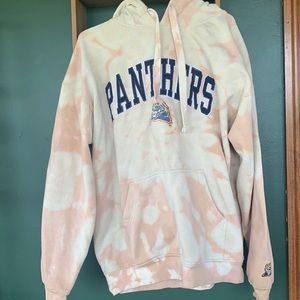 Pitt Panthers Custom Bleach Dye Hoodie-XL
